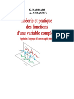 La Théorie Et de La Pratique Des Fonctions D'une Variable Complexe