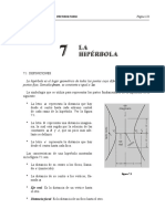 La ecuación particular de la hipérbola