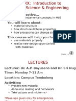 Introduction to Materials Science & Engineering Course