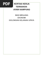 Download Kertas Kerja Penternakan Ayam Kampung by Mohd Faiz Md Saleh SN341623184 doc pdf
