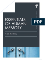 Baddeley - Essentials of Human Memory PDF