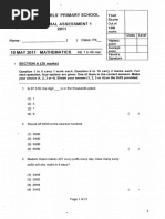 2011 P4 Math SA1 RGPS