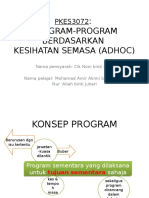 Program-Program Berdasarkan Kesihatan Semasa (Adhoc)