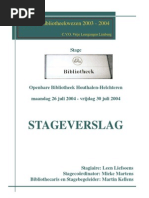 Download Stageverslag1 by Leen Liefsoens SN34163 doc pdf