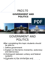 Chapter 1 - Govt & Politics