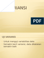 Biostat 2015 Minggu12 Uji Variansi