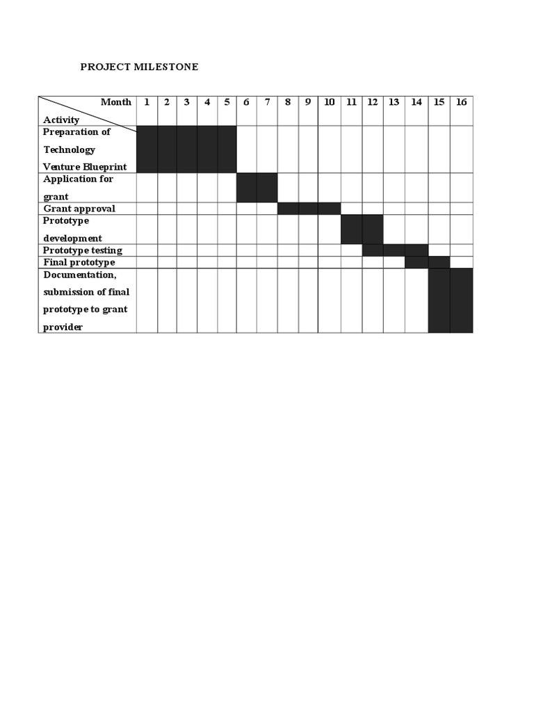 Project Milestone Schedule Overview | PDF | Art