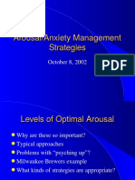 Arousal/Anxiety Management Strategies