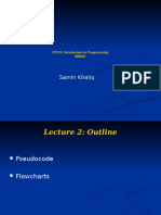 Lecture 2 Pseudocode Flowcharts