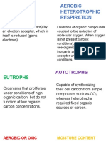 Organic Compound: Aerobic Heterotrophic Respiration