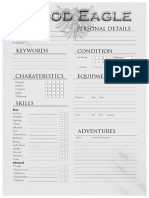 Blood Eagle Character Sheet PDF