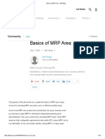 Basics of MRP Area PDF