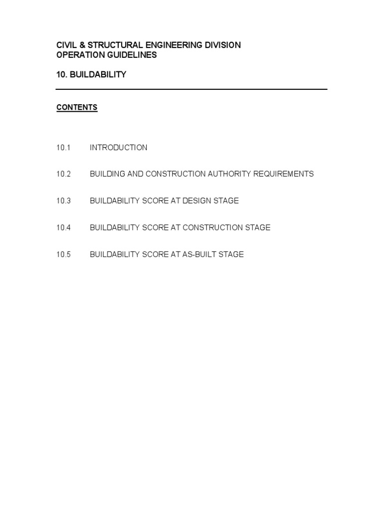 OG - Sec10 - Buildability | PDF | Architect | Engineering