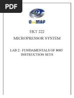 02 Lab02 Fundamentals of 8085 Instruction Sets SampleAnswerZ2