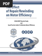 The Effect of Repair - Rewinding On Motor Efficiency