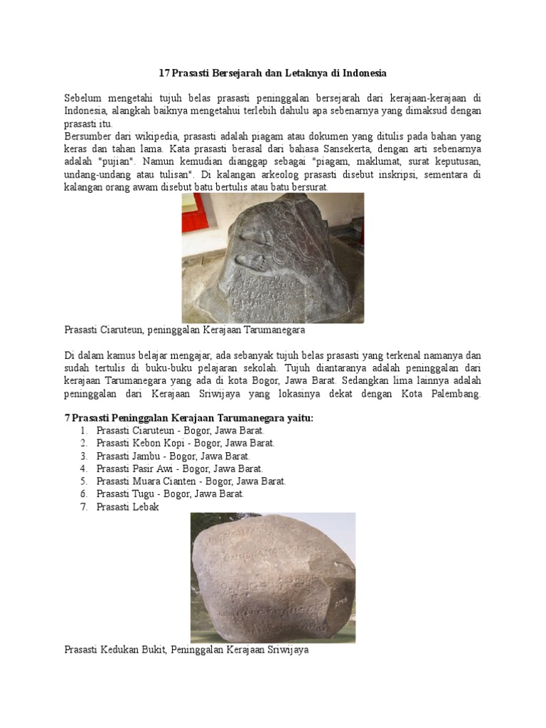 Prasasti Kedukan Bukit Merupakan Peninggalan Dari Raja Cara Golden