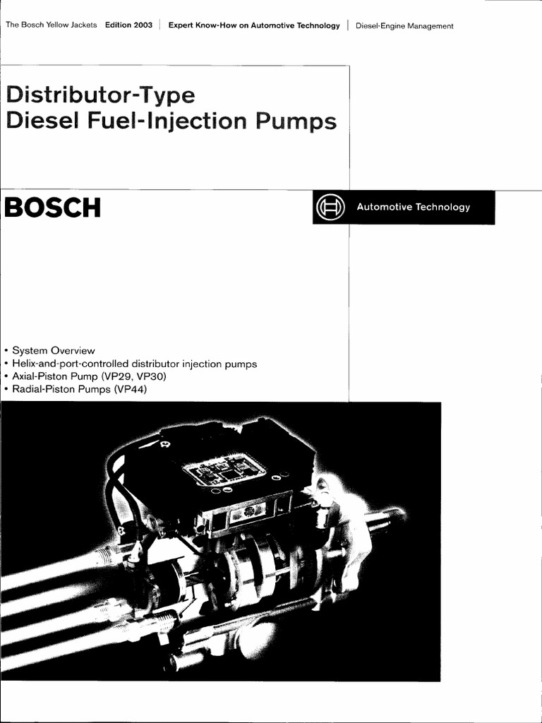 Overview of Diesel Fuel Injection Pump Technology Distributor Pumps