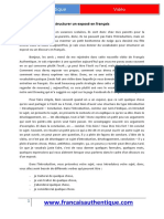 Le Vocabulaire Pour Structurer Un Expose en Francais-1 PDF