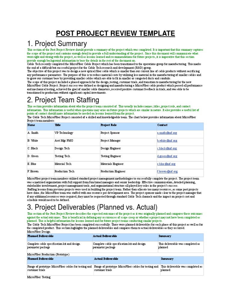 post-project-review-template-pdf-project-management-prototype