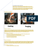 Difference Between Forging and Casting