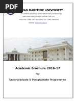 Indian Maritime Uni Academic Brochure 2016-17