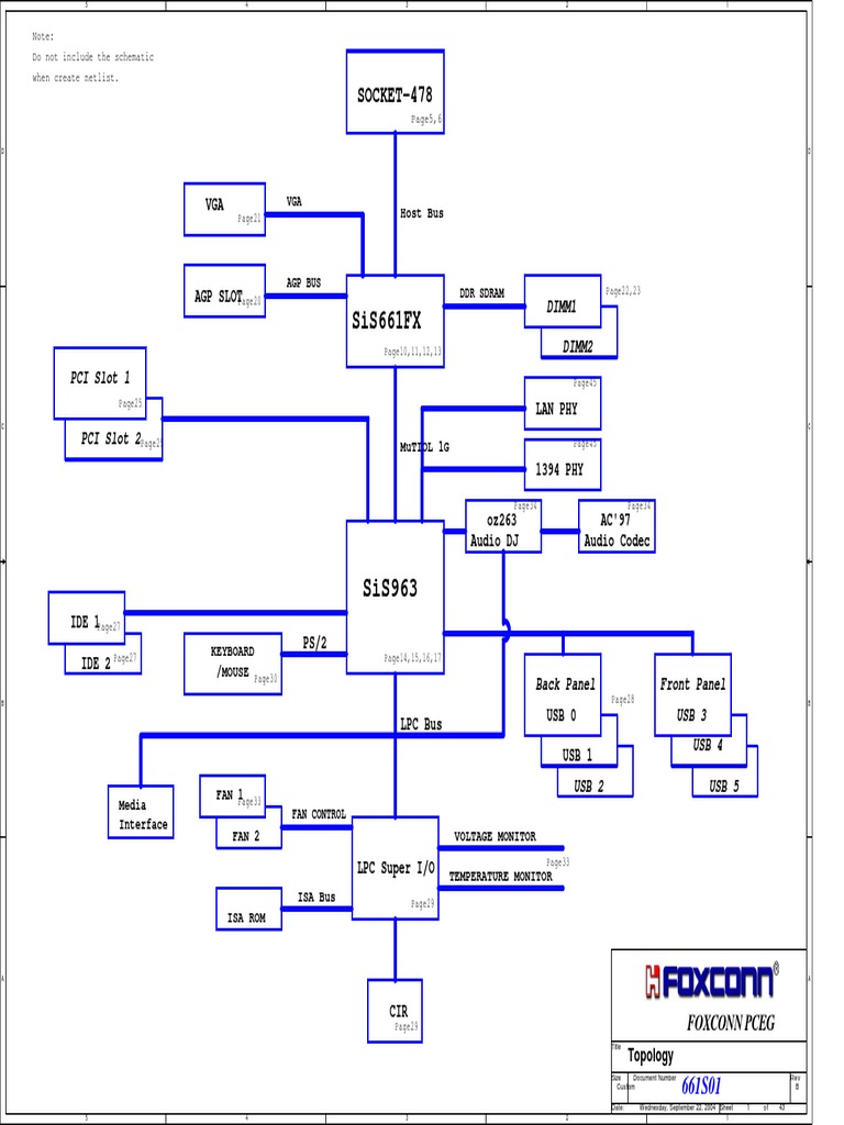 Foxconn 661s01 Rev B Mobo - Schematic | PDF | Digital Electronics ...