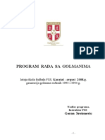 Program Rada Sa Golmanima 2017