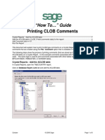 Sage X3 - User Guide - HTG-Printing CLOB Comments PDF