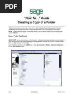 Sage X3 - User Guide - HTG-Creating A Copy of A Folder PDF