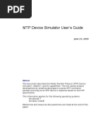 MTP Device Simulator User Guide