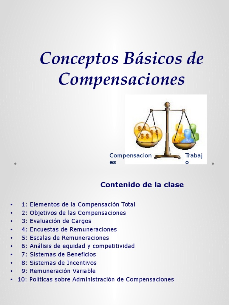 Conceptos Basicos Compensaciones | PDF | Competitividad | Salario