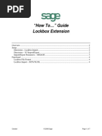 Sage X3 - User Guide - HTG-Lockbox Processing PDF