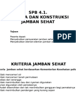 MB 4.1 Kriteria Dan Konstruksi Jamban Sehat