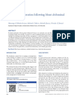 Duodenal Perforation Following Blunt Abdominal Trauma - ProQuest PDF