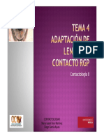 Adaptacion Lentes RGP Esferica