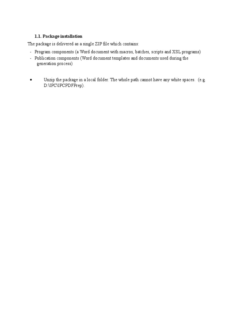 Package Installation Guide for ZIP Files | PDF | Computers
