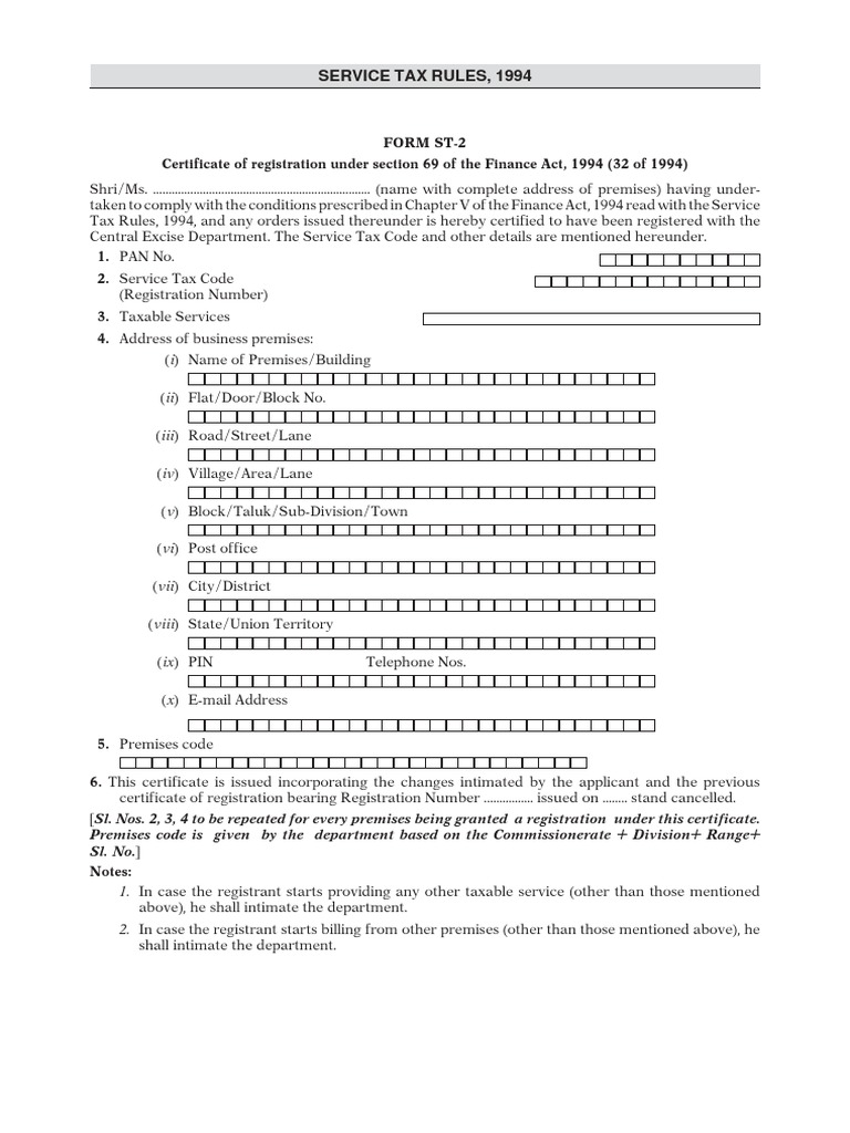 Service Tax Rules, 1994 PDF