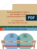 Communications Theory and Models of The Communications Process