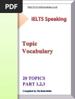 120 Ielts Speaking Topics Parts 1 2 3