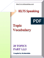120 Ielts Speaking Topics Parts 1 2 3