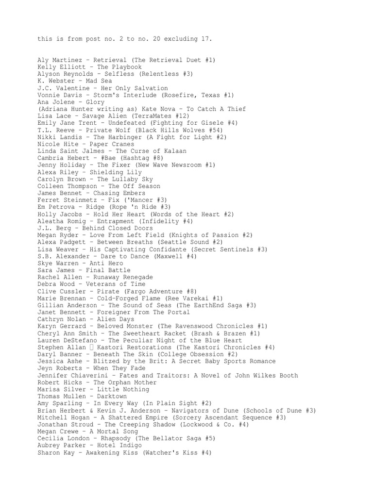 Solidfiles Document Compilation | PDF | Mystery, Thriller & Crime Fiction