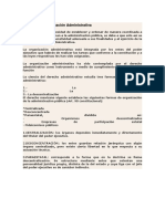 Formas de Organización Administrativa