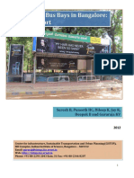 Bus Stop and Bus Bays in Bangalore a Status Report 2012