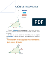 Resolución de Triángulos