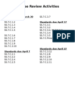 Eoc Activities Calendar