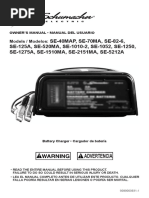 Scumacher Battery Charger Manual PDF