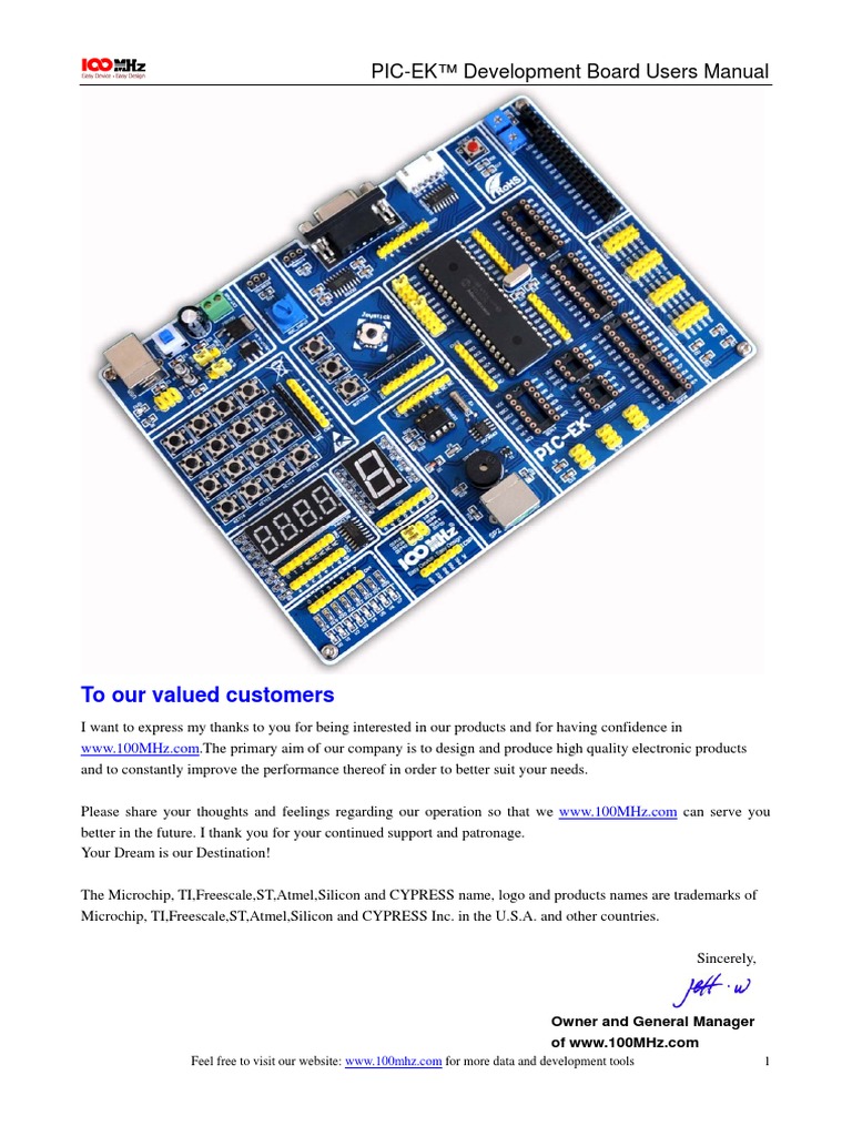 PIC-EK User Manual PDF | PDF | Pic Microcontroller | Electrical Connector