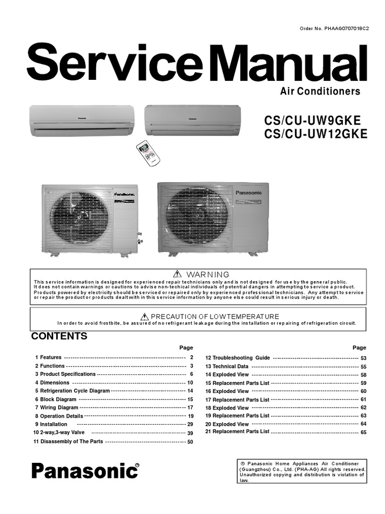 AC Panasonic.pdf Hvac Air Conditioning