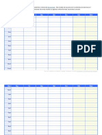 Horario Horizontal Semanal 24 Horas Segunda Feira