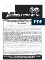 WFTU On Bhopal Gas Disaster Judgement and Beyond... : JUNE, 2010 (Vol. IV, Issue-VI) New Delhi